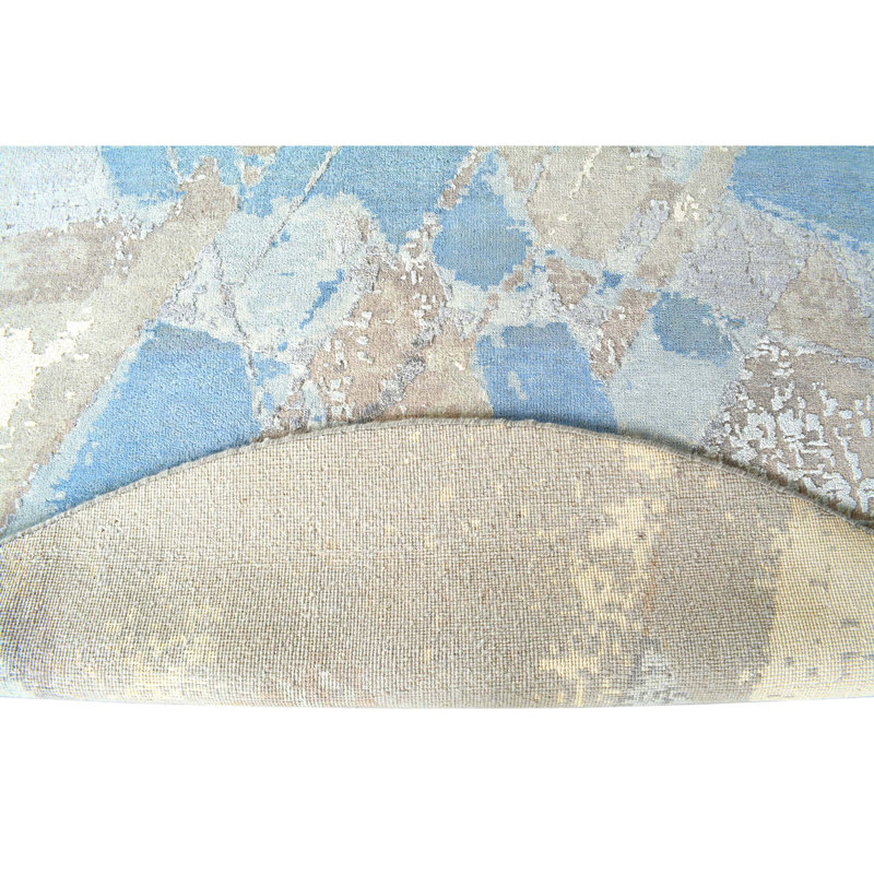 Hand Woven Silk and Wool Area Rug
