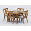5 Pcs Grade-A Teak Wood Dining Set: 48" Round Table And 4 Osborne Arm Chairs #11OS1004-1442168012-1532768277