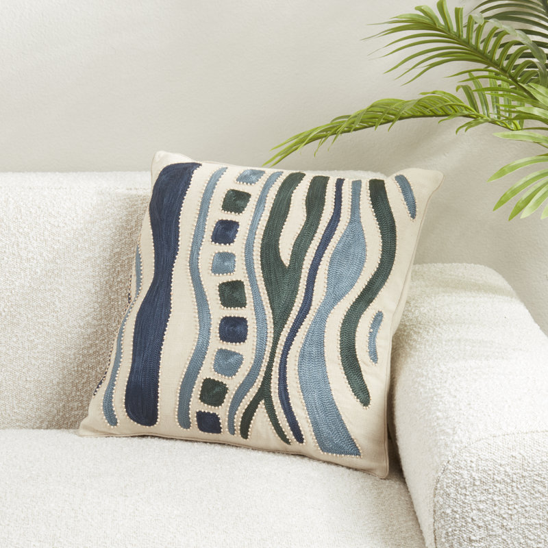 Beautifully Embroidered Pillow, Polyester