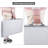 32" Square Folding Card Table with Adjustable Height, Portable Multipurpose Game Table for Puzzles & Events, White-1474652048