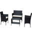Ensemble de 4 chaises de patio pour l'extérieur