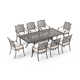 Amechi 86.4'' Rectangular 8 - Person Outdoor Dining Set with Cushions