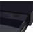 Desks, Modern Black High Gloss Writing Desk with USB Port &amp; 2 Drawers | Black | Metal,Synthetic Wood