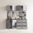 Series 64 In. W 5 Garage Cabinet C With Unique Stylish Metallic Gray Finish, Drawers And Doors, Water Heat , 2X Thicker Edge Banding, E0-Grade Board, Device On Shelves, Heavy-Duty Double