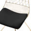 Harlan 46cm H Upholstered Metal Slat Back Side Chair-59851131