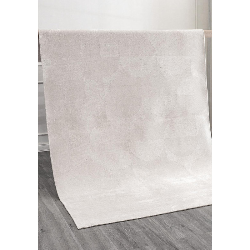 Modern Abstract Polka Dots Rug, Square 9'