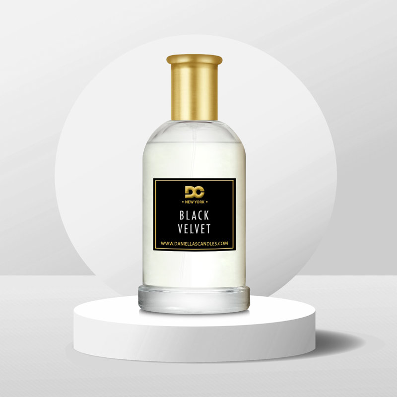 Parfum d'ambiance en velours noir et parfum pour la maison