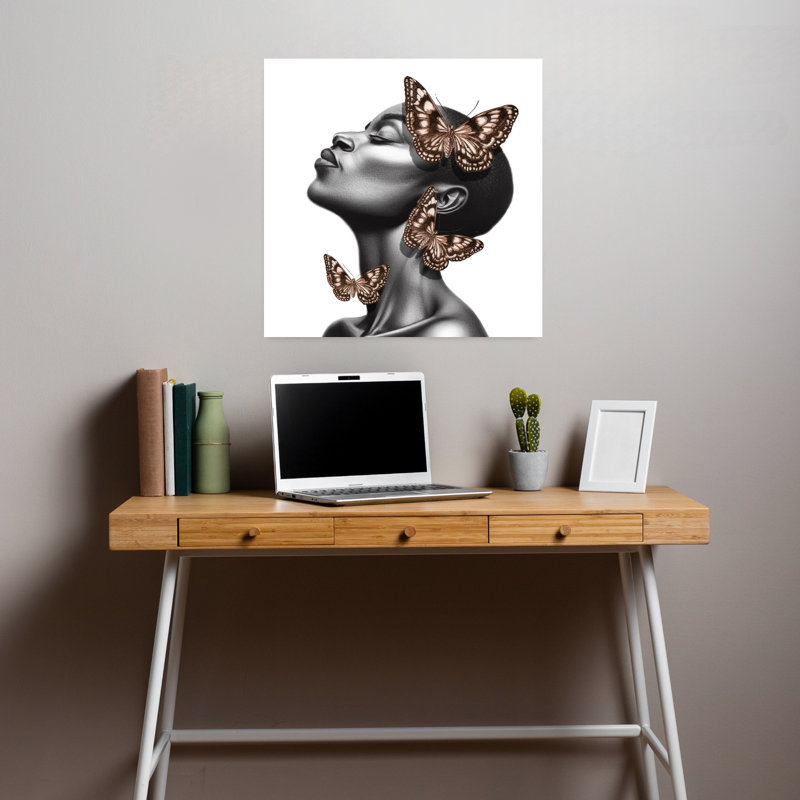 «The Butterfly Effect», art mural contemporain, H 18 po x l 18 po