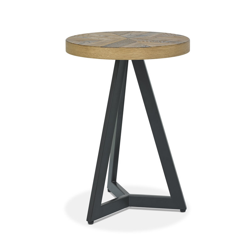 Stoltzfus Cross Legs End Table, Rustic Oak