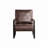 Mid-Century Modern Accent Chair, Durable Square Metal Frame, Plush Upholstery-1152851121