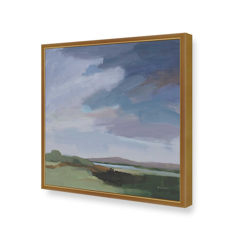 «Incoming» par Pamela Munger, reproduction d'art, H 12 po x l 12 po, Doré