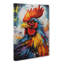 Rooster Action Painting - Wrapped Canvas-1079808593