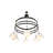 6 - Light Dimmable Geometric Chandelier