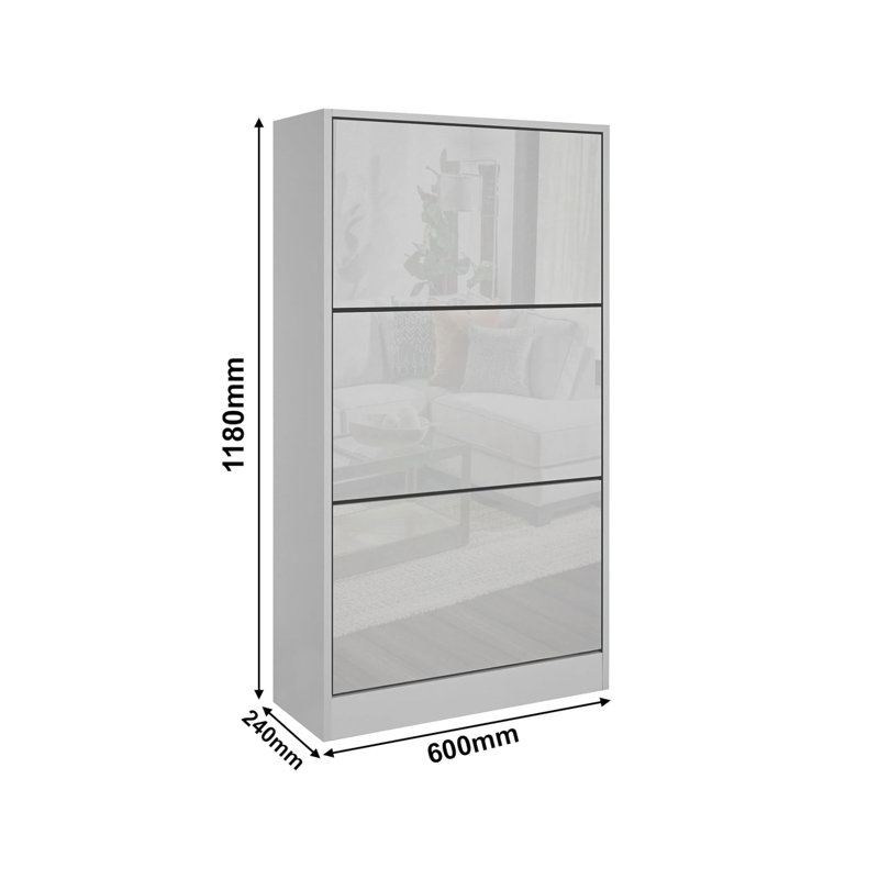 18 Pair Shoe Storage Cabinet