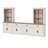 Glenford 4-In-1 73.3"H Tall Kitchen Pantry Storage Cabinet,Large Farmhouse Style Sideboard Buffet Cabinet Set Of 4 With Drawers And Shelves For Kitchen-1176278206