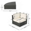 Ensemble modulaire d'extérieur 8 pièces Santa Cruz