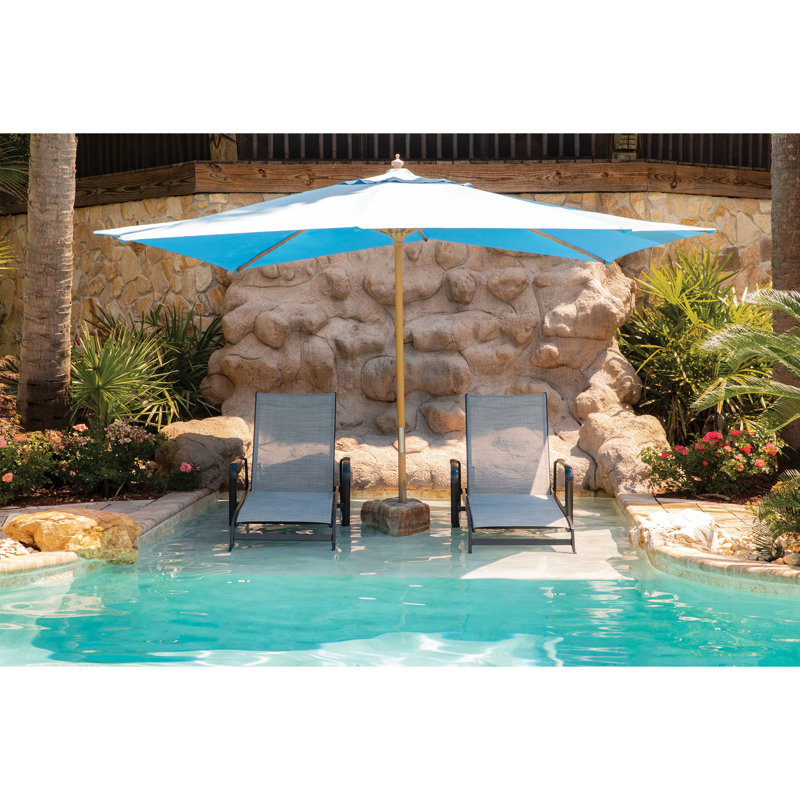 Wrenn Outdoor Metal Chaise Lounge Set