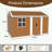 Metal Storage Shed with Windows and double sliding Doors