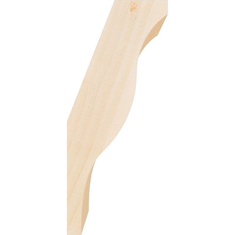 Attelle de genou Funston, Sapin de Douglas, Lisse, H 14 po x l 3,5 po x P 6 po