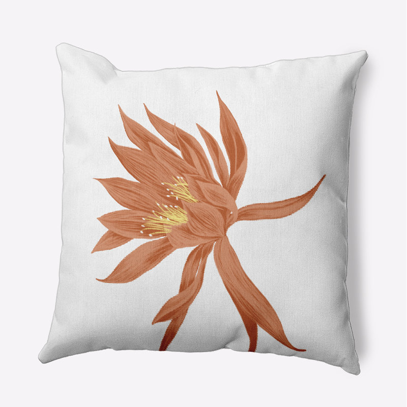 Housse de coussin d'extérieur carré cubique Flare Flare, Orange, 18 po x 18 po