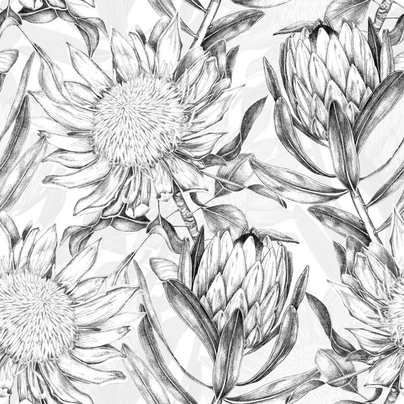 Peel & Stick Floral Wall Mural, 100" W x 8.33" L