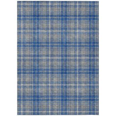 Aurora Gray Washable Indoor-Outdoor Rug - 