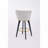 Swivel Polyester Upholstered Metal Bar Stools Set with Footrest,Back-2109017244