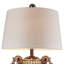 29.5" Tall" Delicata" Urn-Shaped Table Lamp, Bronze with Silver Accents