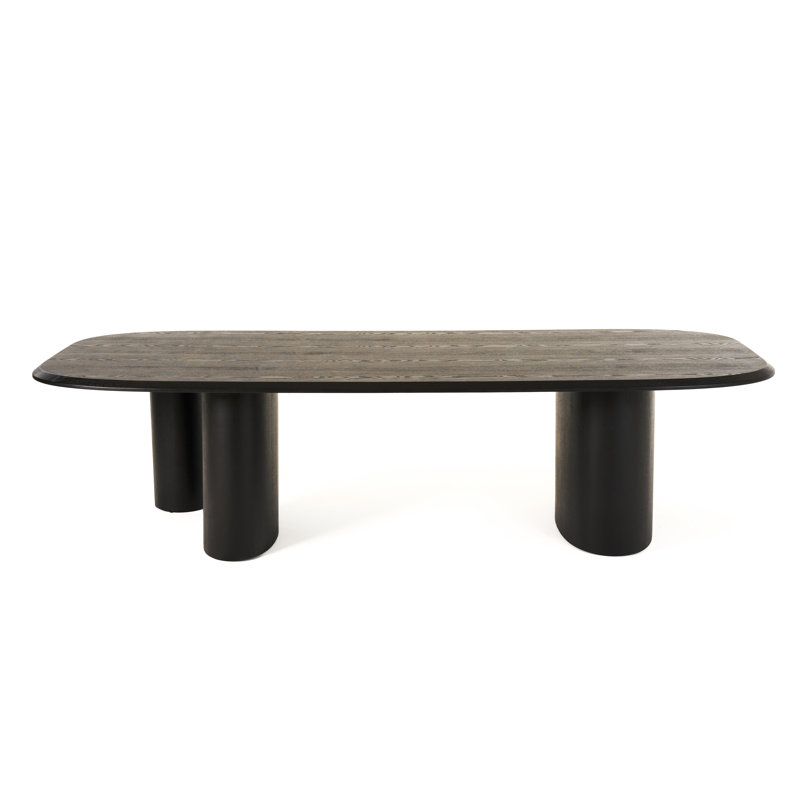 Ovale Elise, H 30 po x L 118 po x l 47,2 po, Bois de frêne noir