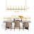 7 - Light 55" W Dimmable Modern Linear Kitchen Island Chandelier-114218214