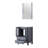 Volez 24 in W x 18.25 in D Single Bath Vanity, White Ceramic Top and 22 in Mirror-37292977
