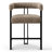 24" Upholstered Tweed Solid Back Counter Stool-1987020180