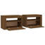 Table de chevet Winnex en brun