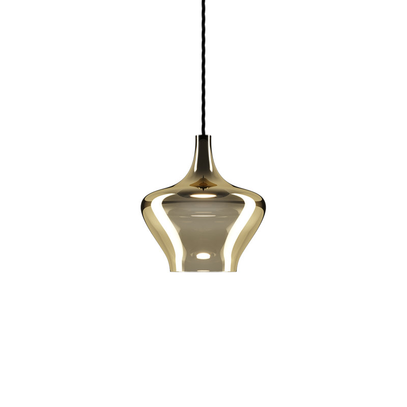 Lodes Nostalgia Suspension Lamp Black Cable Line-V, Gold