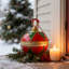 Cloche de Noël vintage de 30 cm, clochettes de Noël surdimensionnées en fer, décorations festives à suspendre pour sapin de Noël, décoration de porche et de portail pour les fêtes de fin d'année à la maison.-1770032741