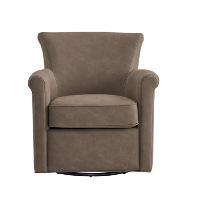 Madaket Vegan Leather Swivel Accent Chair