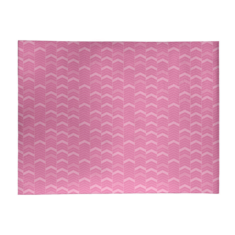 Chenille Chevron Indoor Rug, Rectangle 4' x 6'