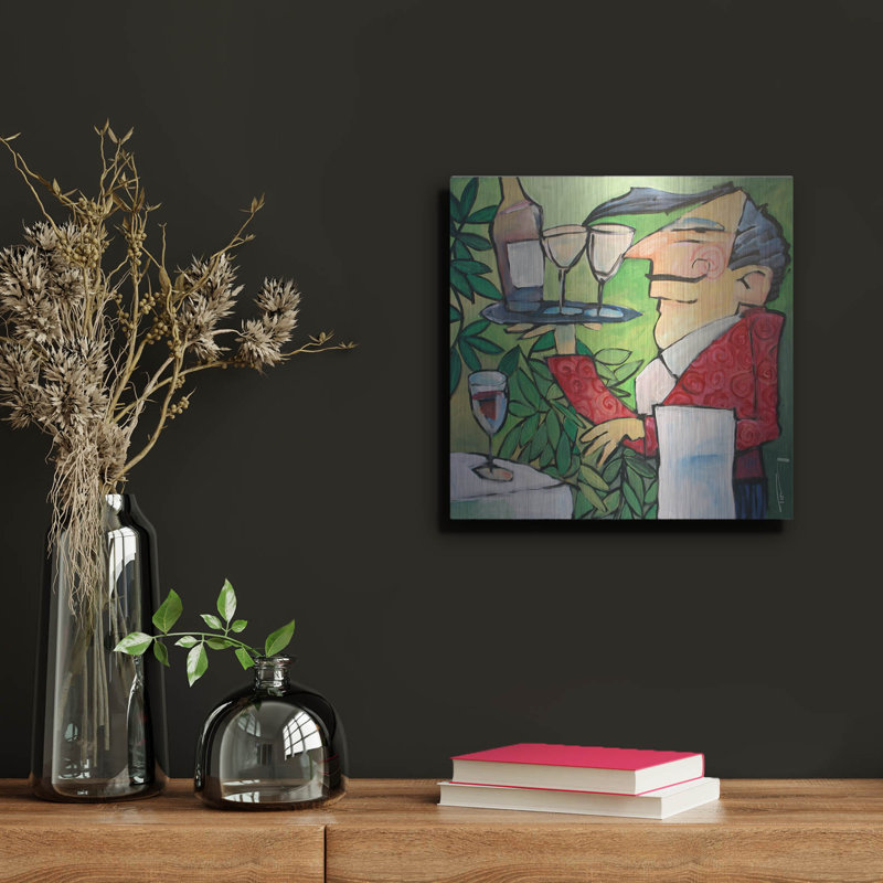 «The Wine Steward» par Tim Nyberg, H 12 po x l 12 po