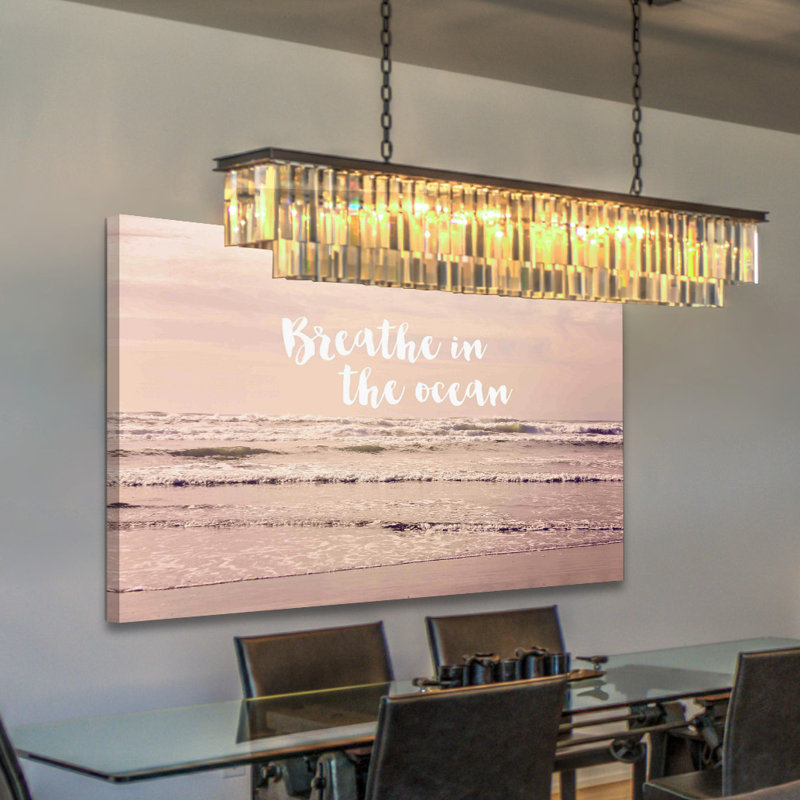 «Breathe In The Ocean» par Sylvia Cook, reproduction d'art sur toile tendue, H 12 po x l 18 po x P 1,5 po