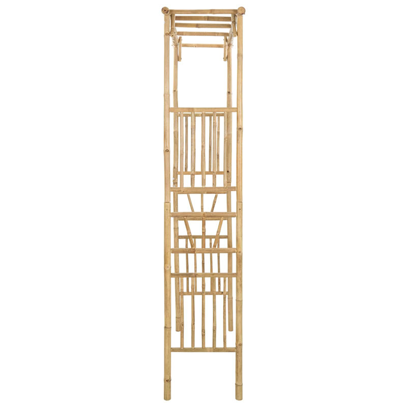 vidaXL Garden Arch Natural Bamboo Modern Archway Structure Outdoor Decor