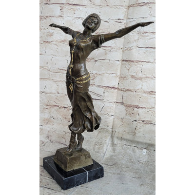 Sculpture Britan Girl Art Nouveau