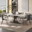 Picture colour Rectangular Sintered Stone tabletop Dining Table-111096274
