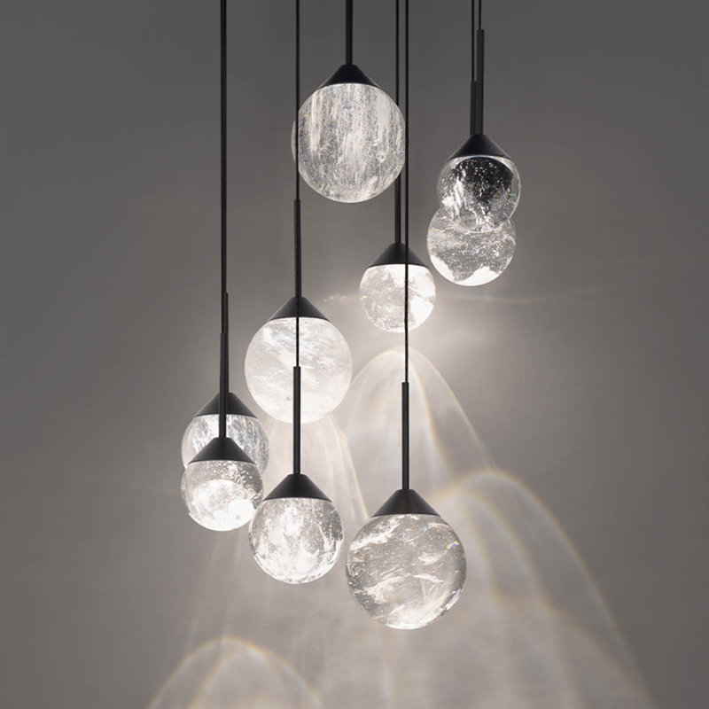 Quest 9 - Light LED Pendant, Black