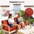 3-piece Outdoor Loveseat Cushion Set - 48x24 In,thick, Waterproof Patio Deep Seat Chair Cushions For 2-person Wicker Rocker,bench -all-weather For Porch, Garden-1962007616