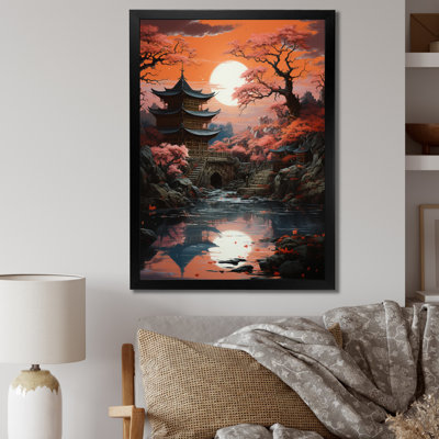 «Danari Japon Art Shrine At Twilight II», reproduction sur toile