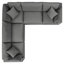 Canapé modulaire d'extérieur 5 pièces Commix par Modway-64320847