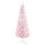 Arbre de Noël artificiel enneigé 5 pi, arbre de Noël mince avec branches réalistes et base en plastique pour décoration d'intérieur-28094555