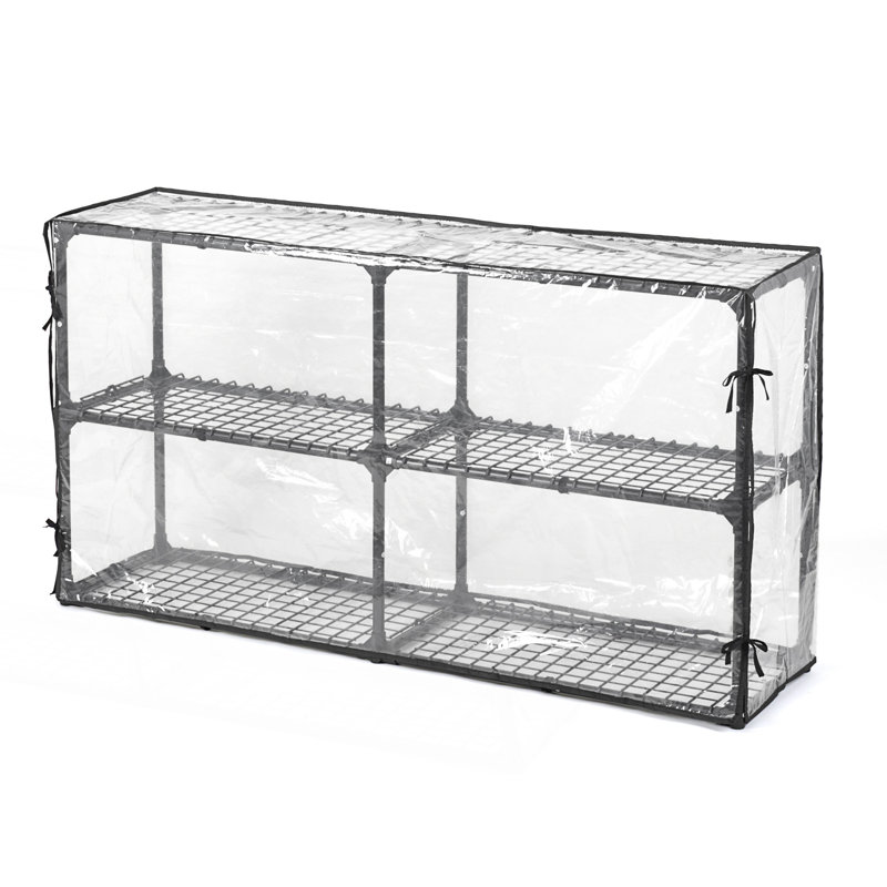 Support à 3 tablettes avec couvercle (paquet de 2), (3 Shelves) 31.04"H x 57.03"W x 14.06"D