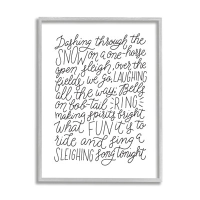 " Dashing Through The Snow Fun Casual Calligraphy Song " by Leah Bisch