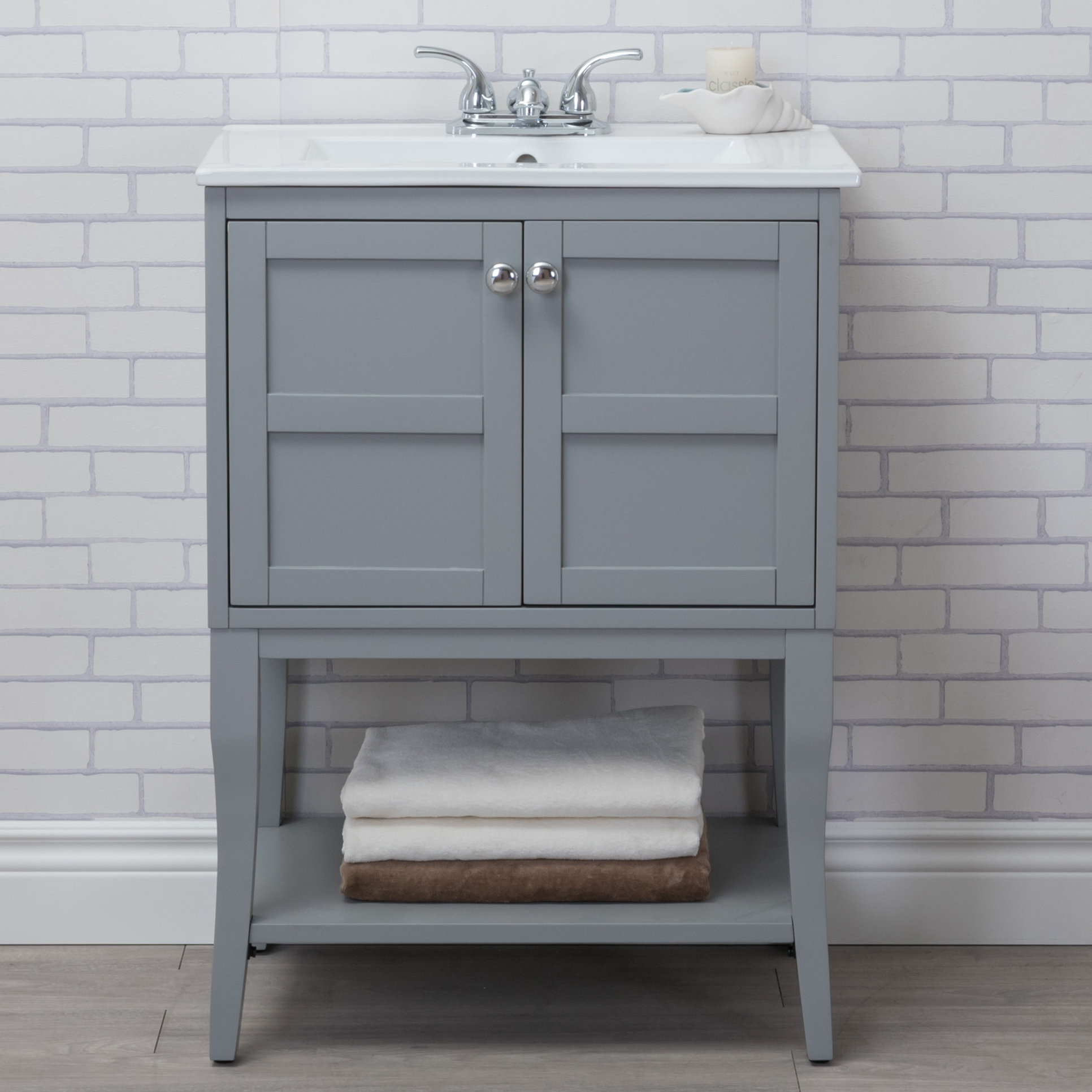Lark Manor Wynkoop Single Bathroom Vanity with Resin Top & Reviews